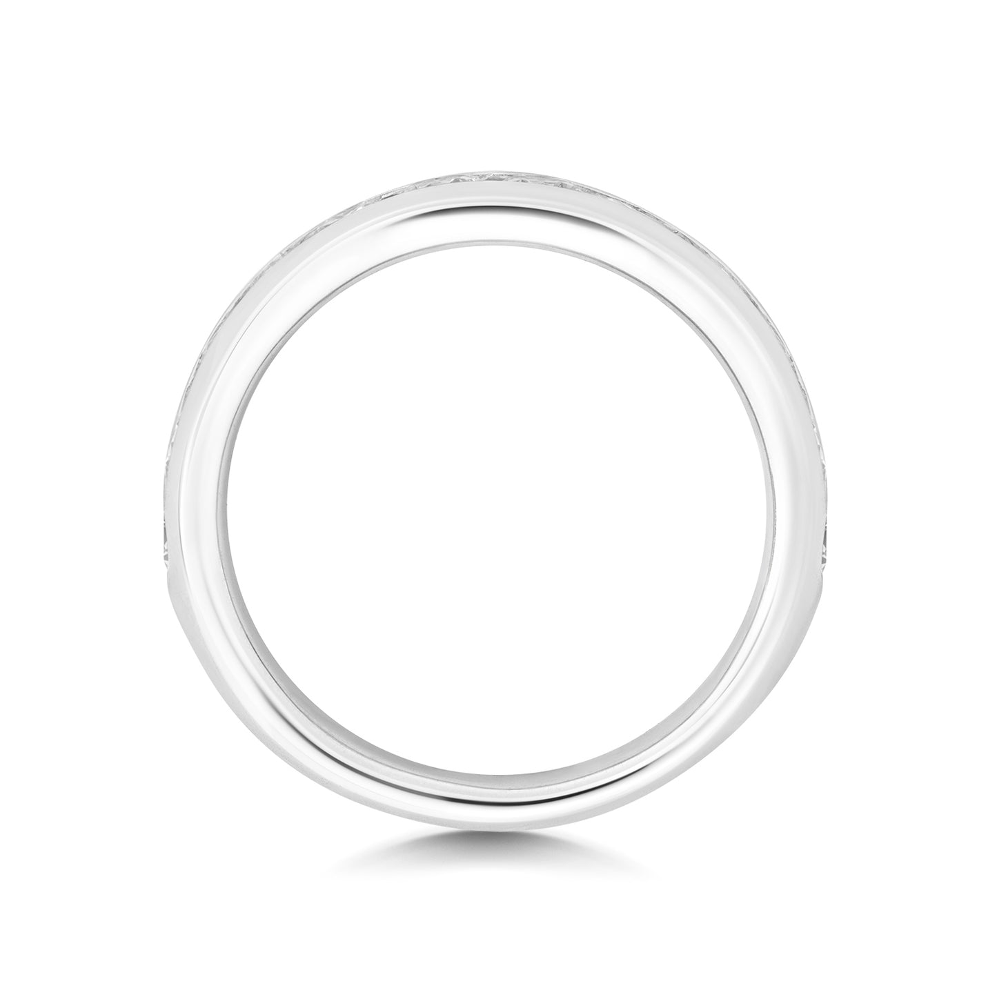 Athens Half Eternity Channel Set Diamond Ring 4.2mm - Platinum