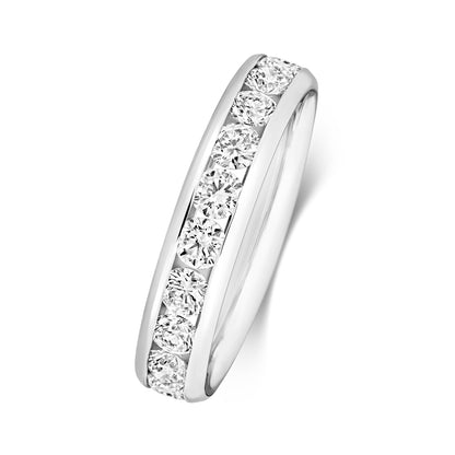 Athens Half Eternity Channel Set Diamond Ring 4.2mm - Platinum