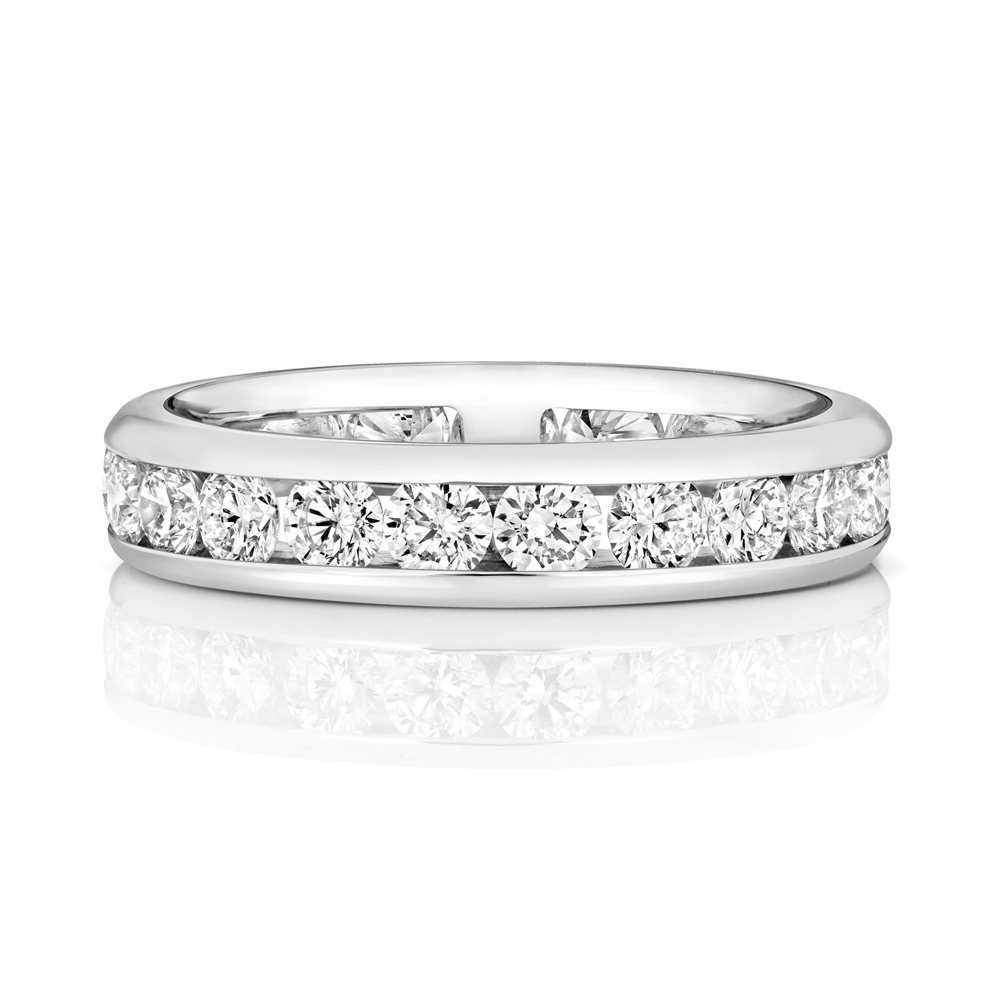 Athens Full Eternity Channel Set Diamond Ring 4.2mm - Platinum