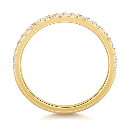 Yasmin Half Eternity Diamond Wedding Band - 18k Yellow Gold