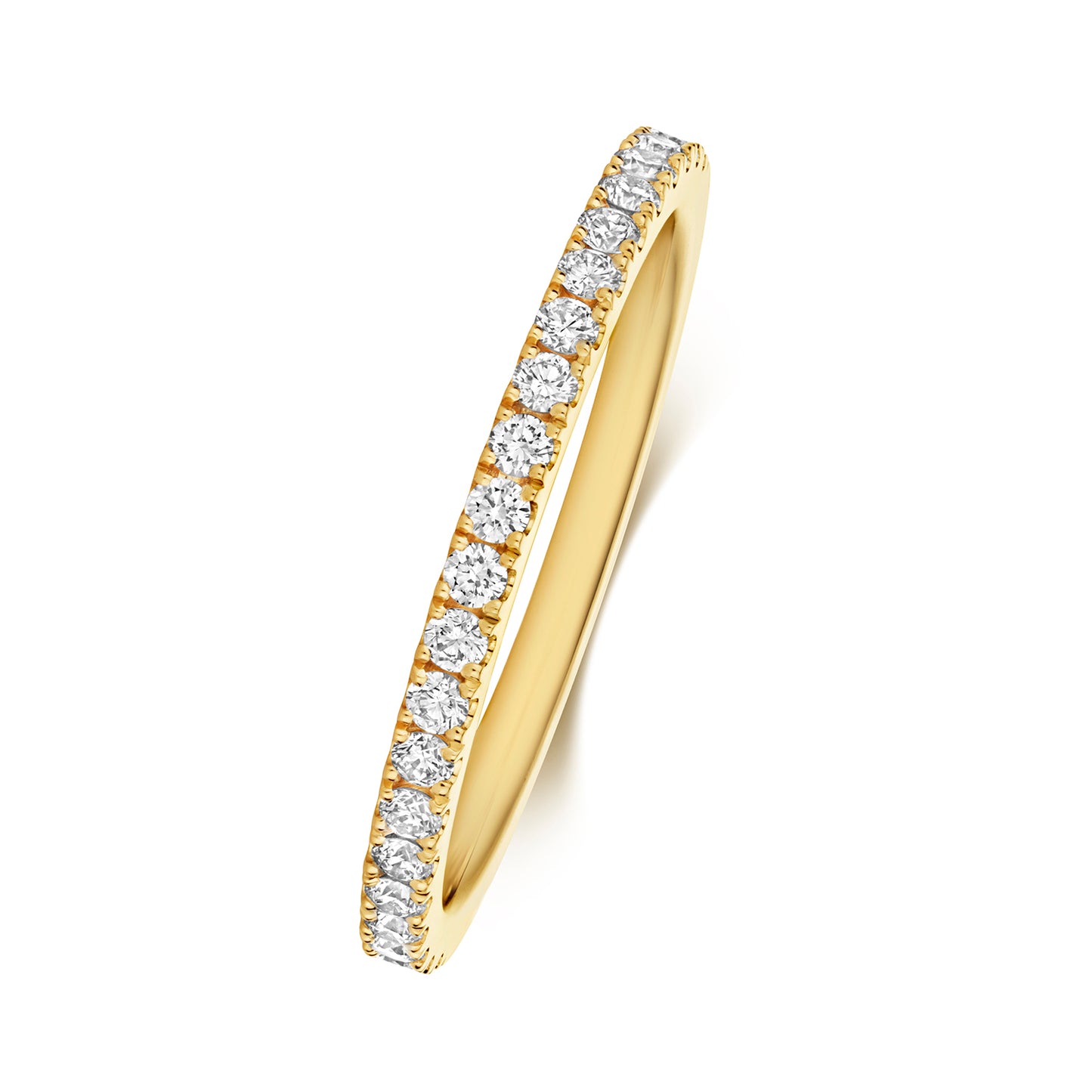 Yasmin Half Eternity Diamond Wedding Band - 18k Yellow Gold