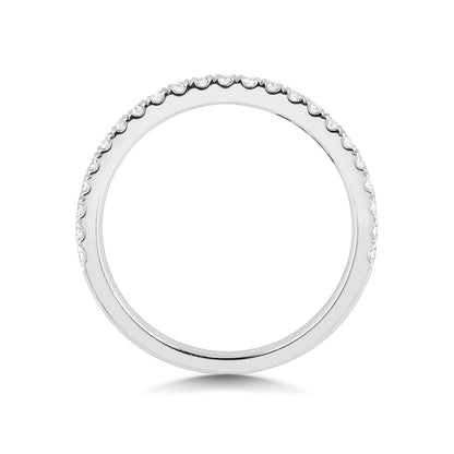 Yasmin Half Eternity Diamond Wedding Band - 18k White Gold