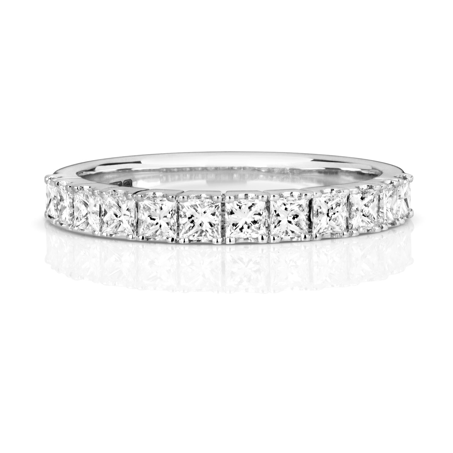 Verona Half Eternity 0.83ct Diamond Ring - 18k White Gold