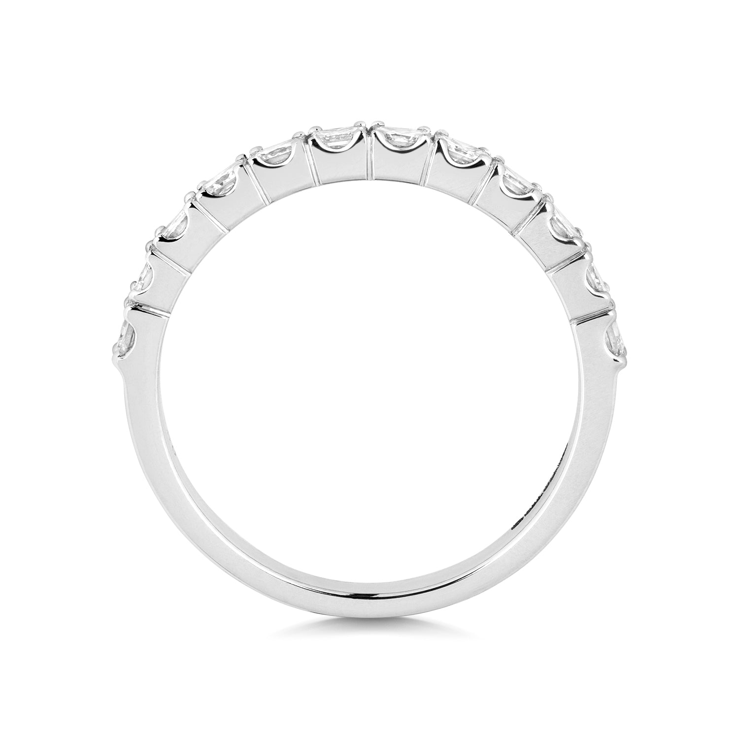 Verona Half Eternity 0.83ct Diamond Ring - 18k White Gold