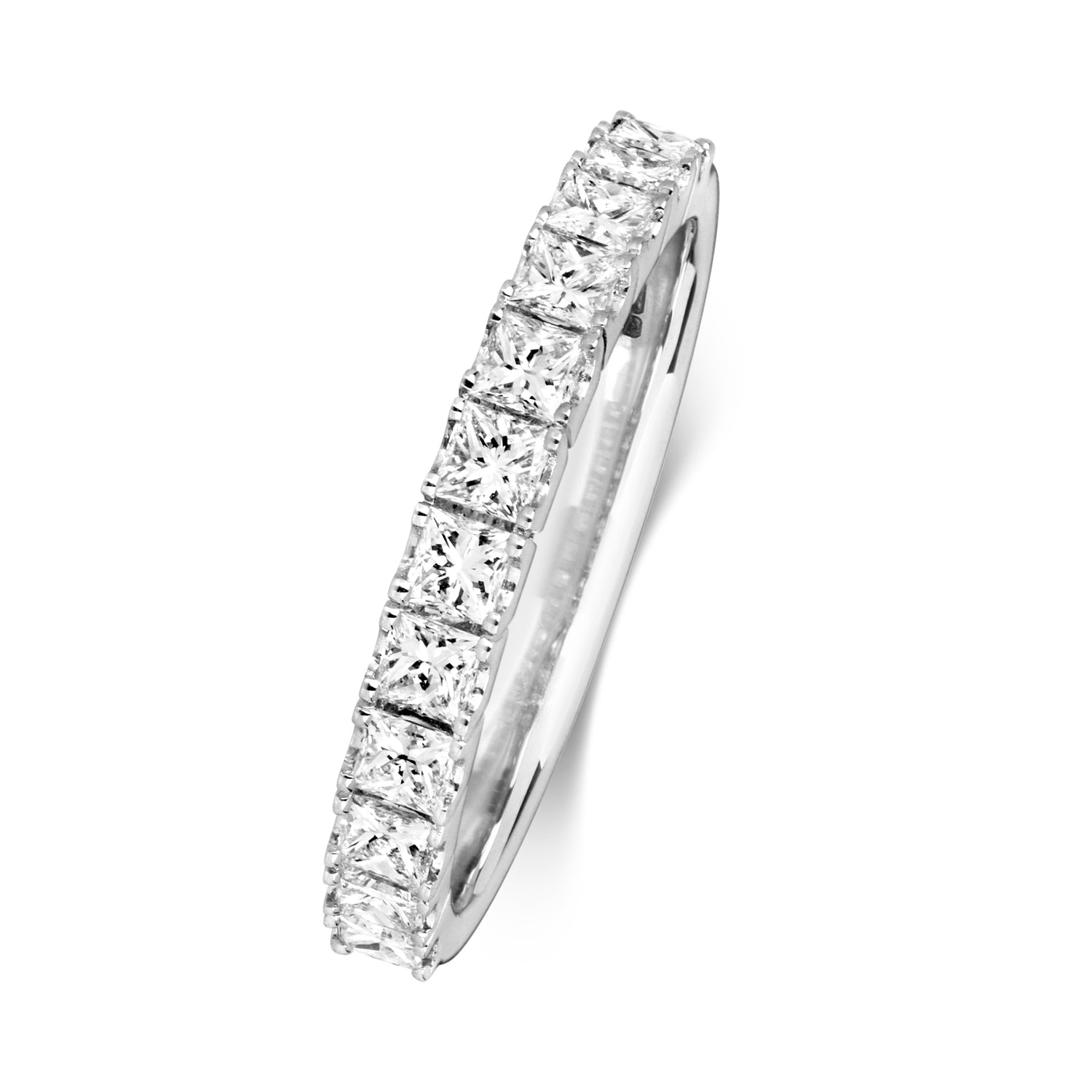 Verona Half Eternity 0.83ct Diamond Ring - 18k White Gold