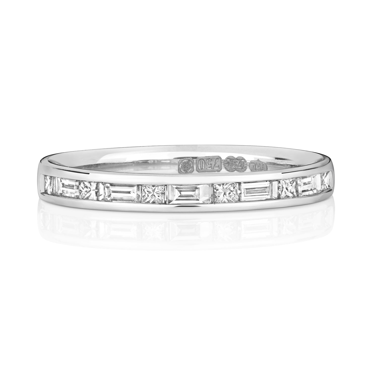 Kyoto Half Eternity Diamond Ring - 18k White Gold, 0.48ct