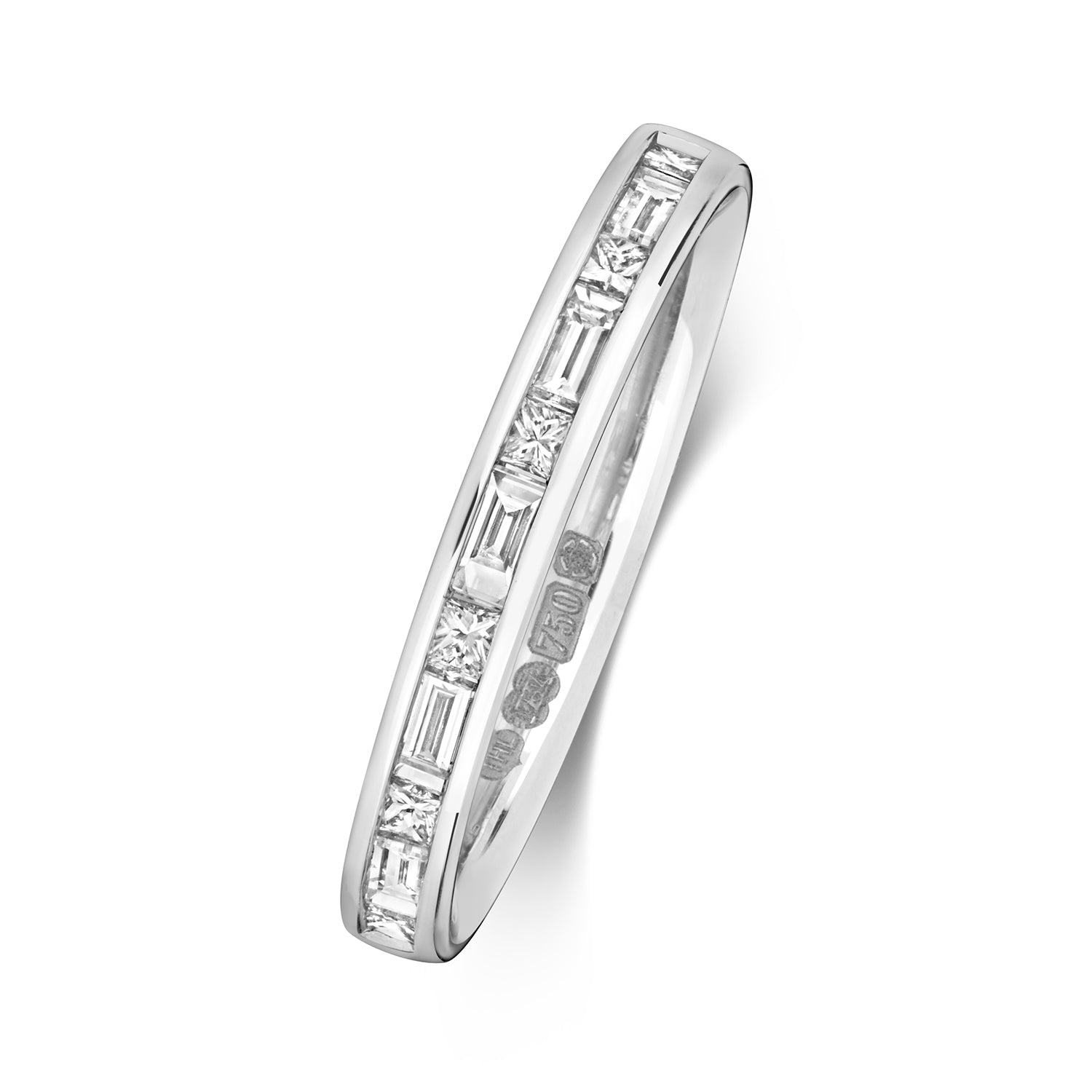 Kyoto Half Eternity Diamond Ring - 18k White Gold, 0.48ct