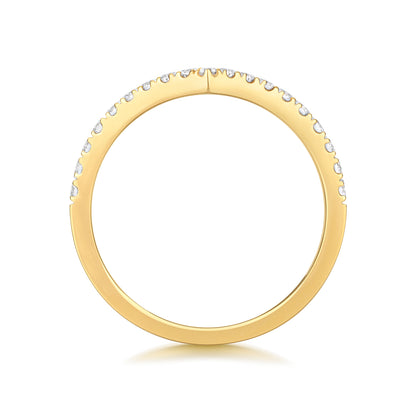 Kloss Diamond Wishbone Ring - 18k Yellow Gold