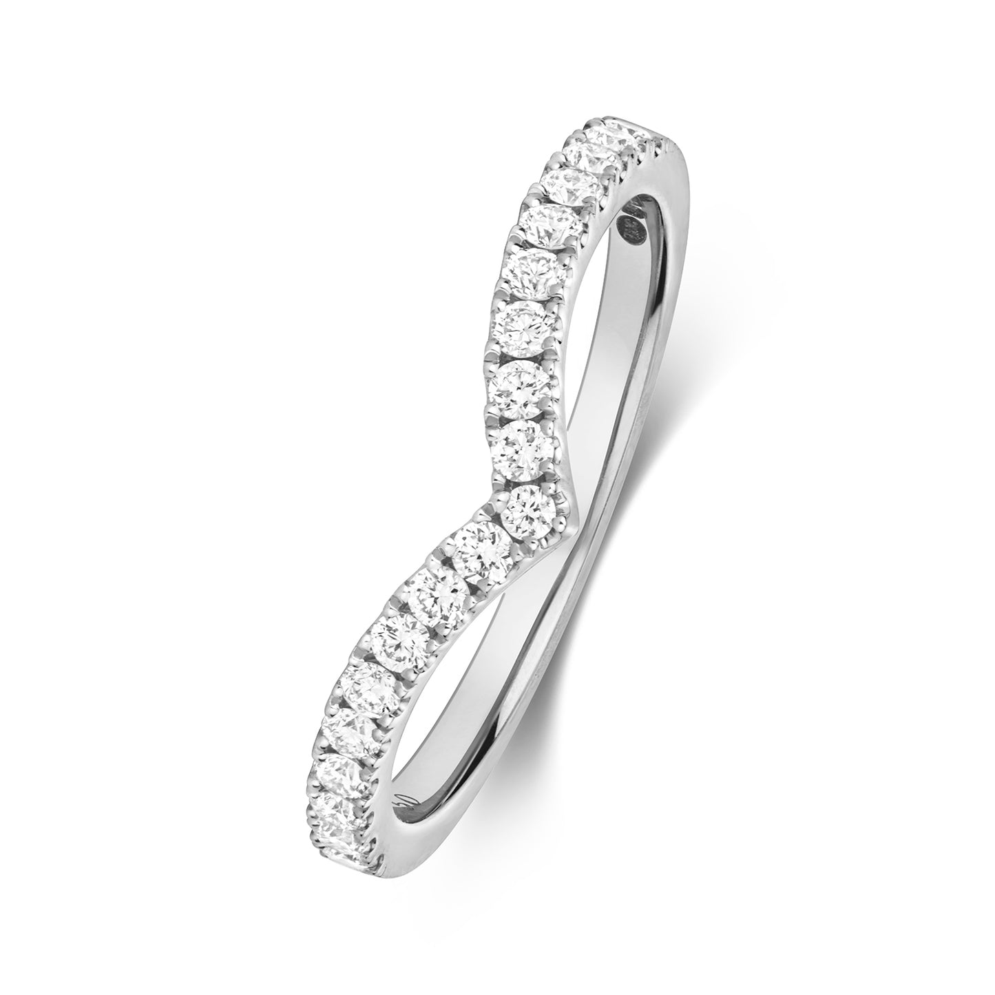 Kloss Diamond Wishbone Ring - 18k White Gold