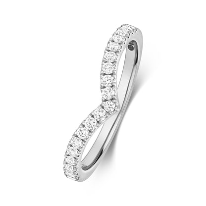 Kloss Diamond Wishbone Ring - 18k White Gold