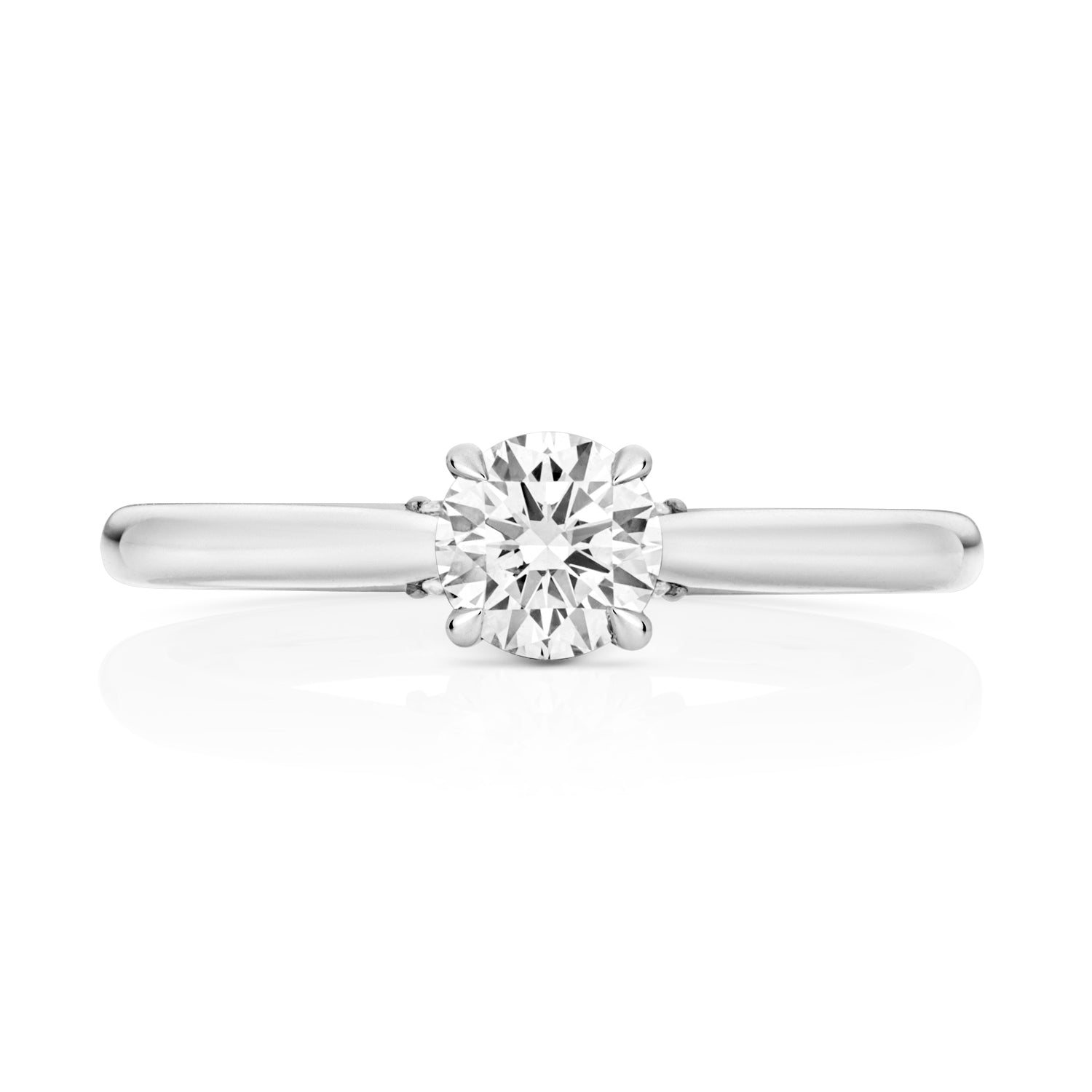 Maria 0.50ct Round Lab Grown Diamond Engagement Ring - Platinum