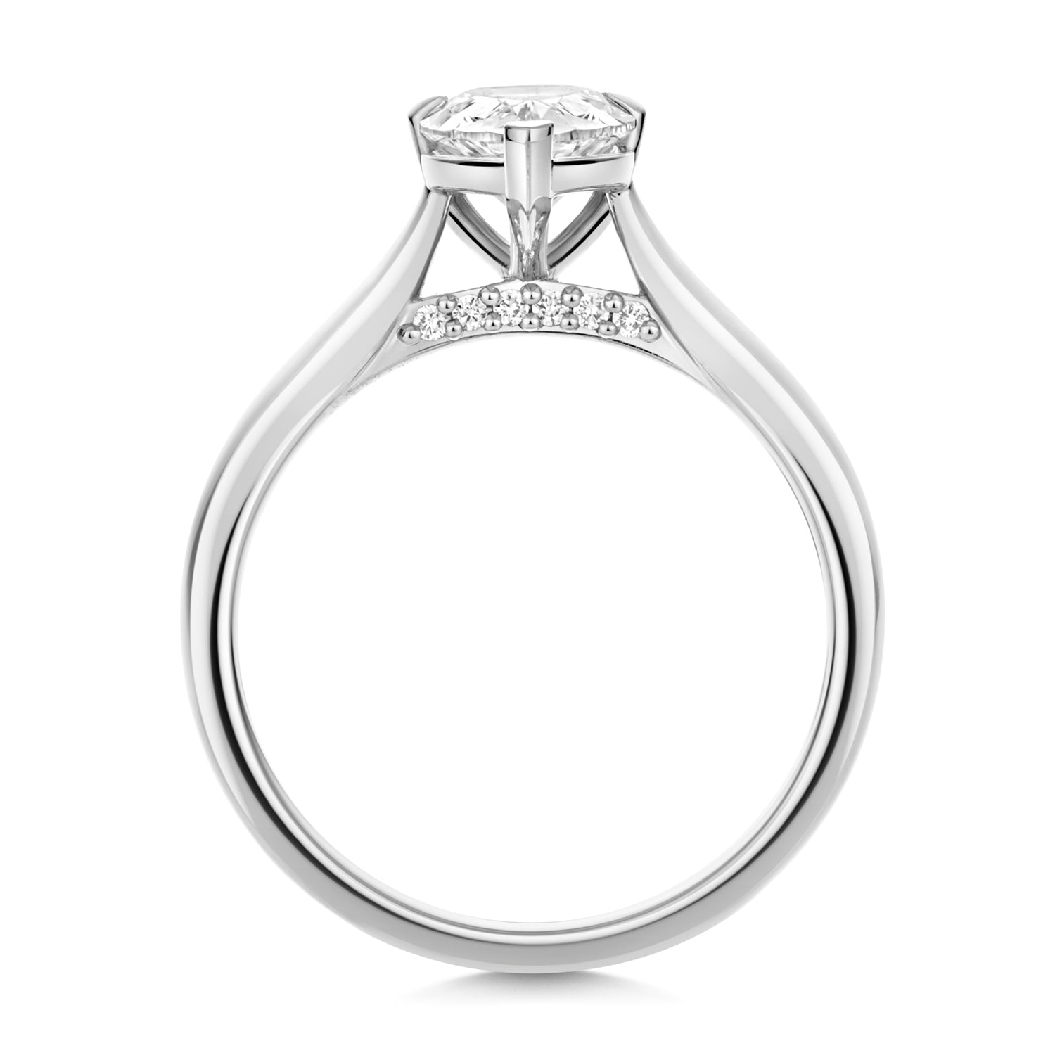 Margot 1.50ct Pear Shape Lab Grown Diamond Engagement Ring - Platinum