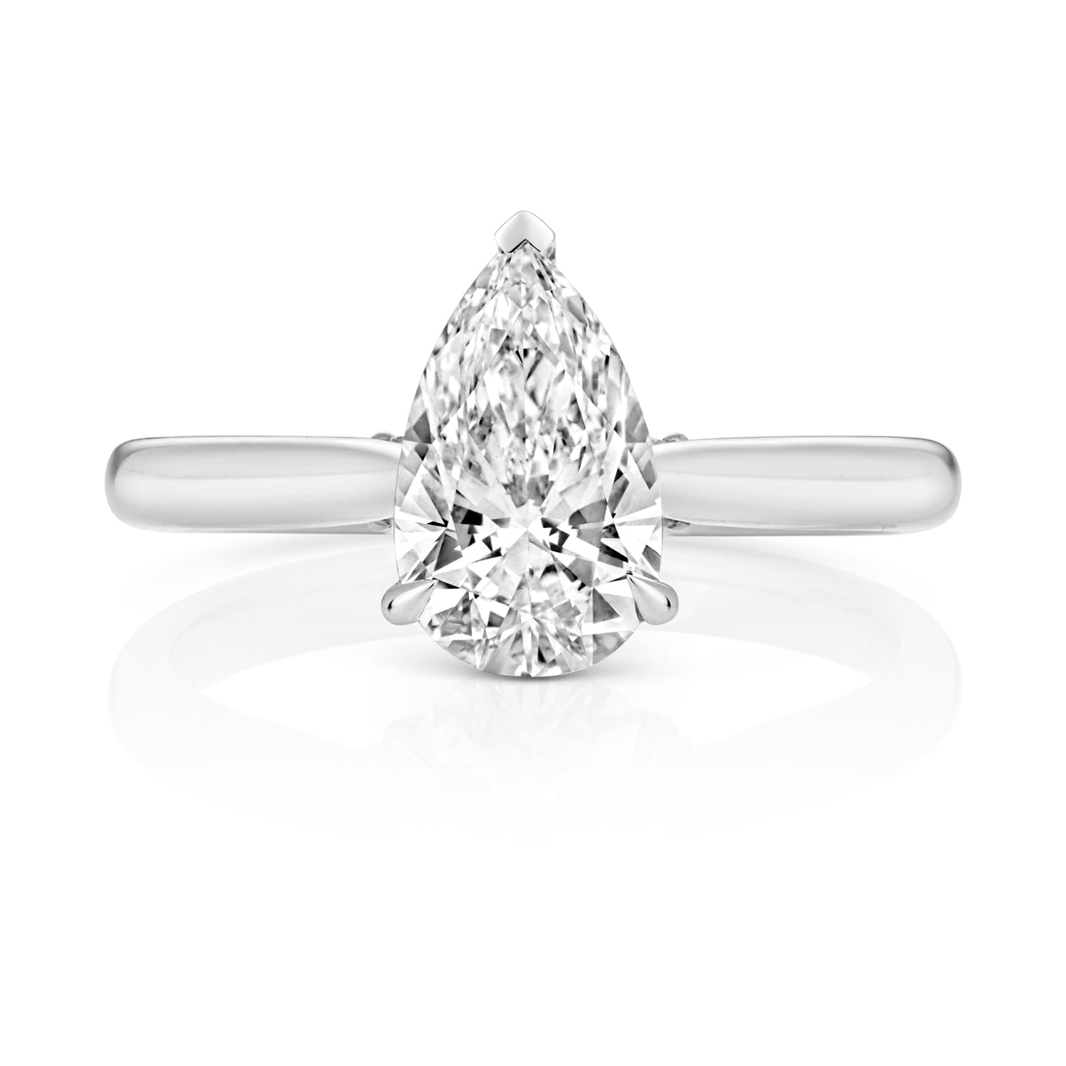 Margot 1.50ct Pear Shape Lab Grown Diamond Engagement Ring - Platinum