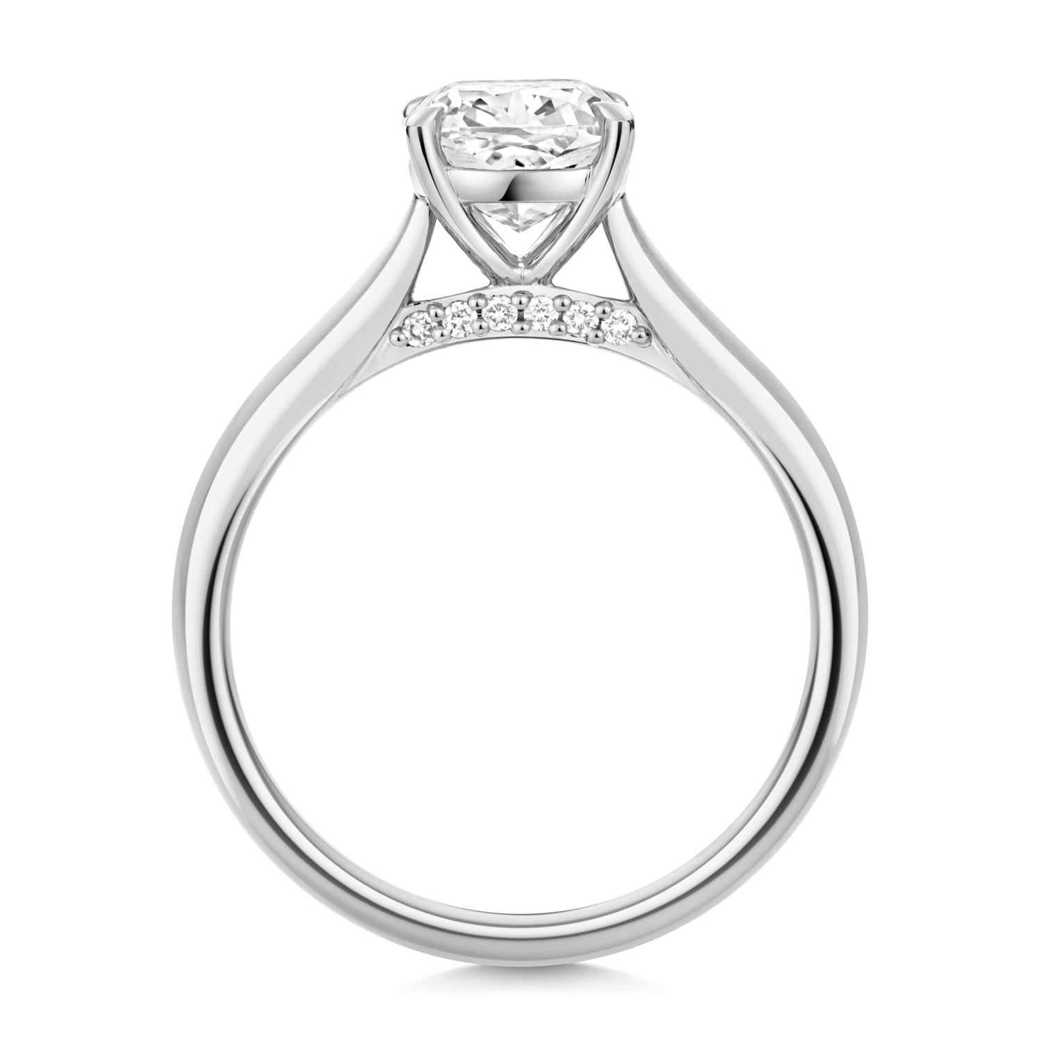 Mae 1.50ct Cushion Lab Grown Diamond Engagement Ring - 18k White Gold