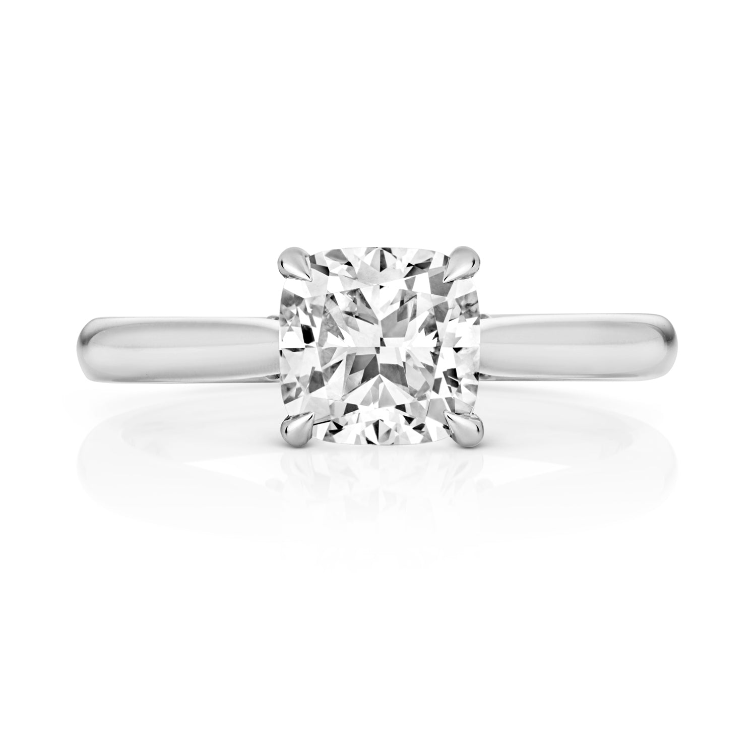 Mae 1.50ct Cushion Lab Grown Diamond Engagement Ring - 18k White Gold