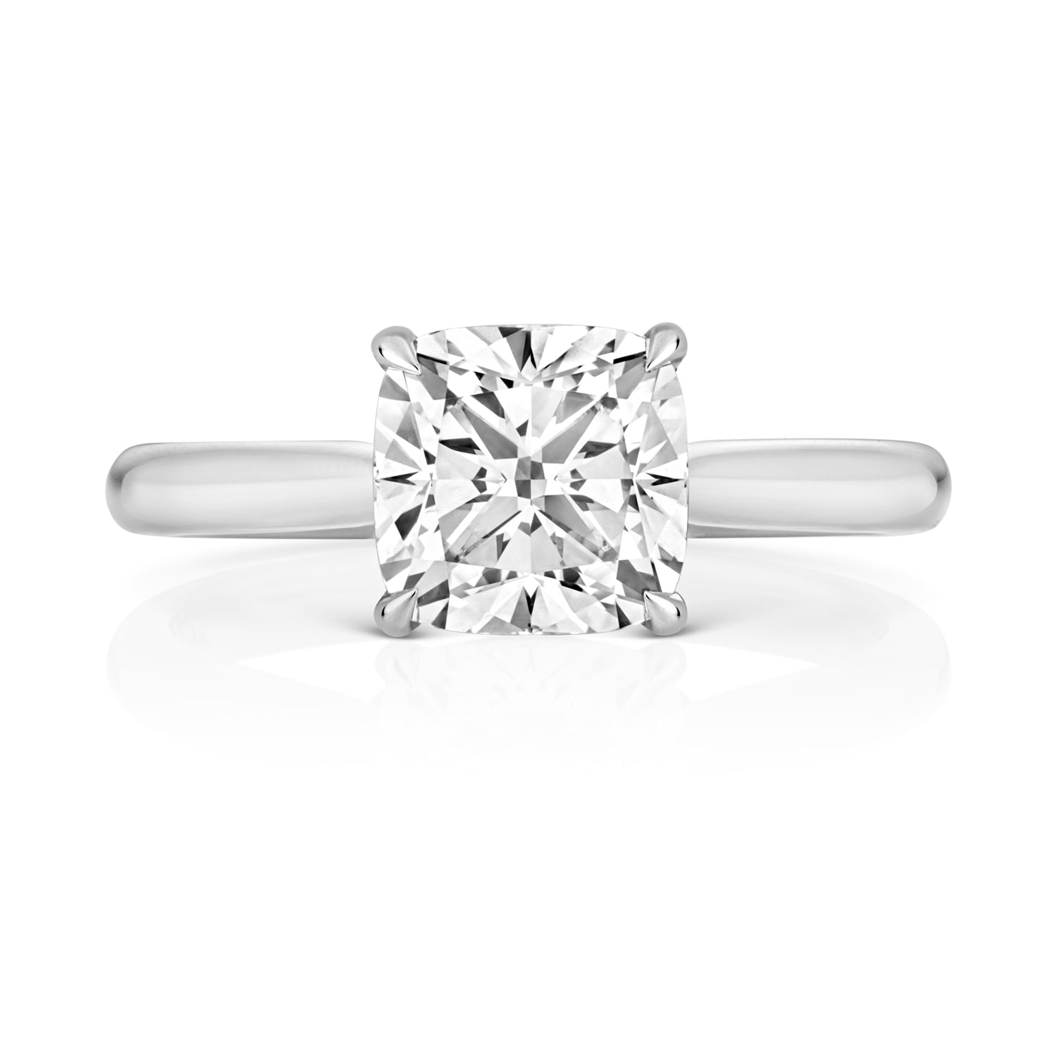 Mae 2.00ct Cushion Lab Grown Diamond Engagement Ring - 18k White Gold